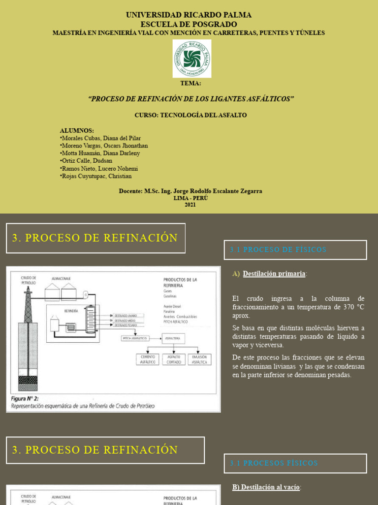 Refinación Proceso de Refinación PDF