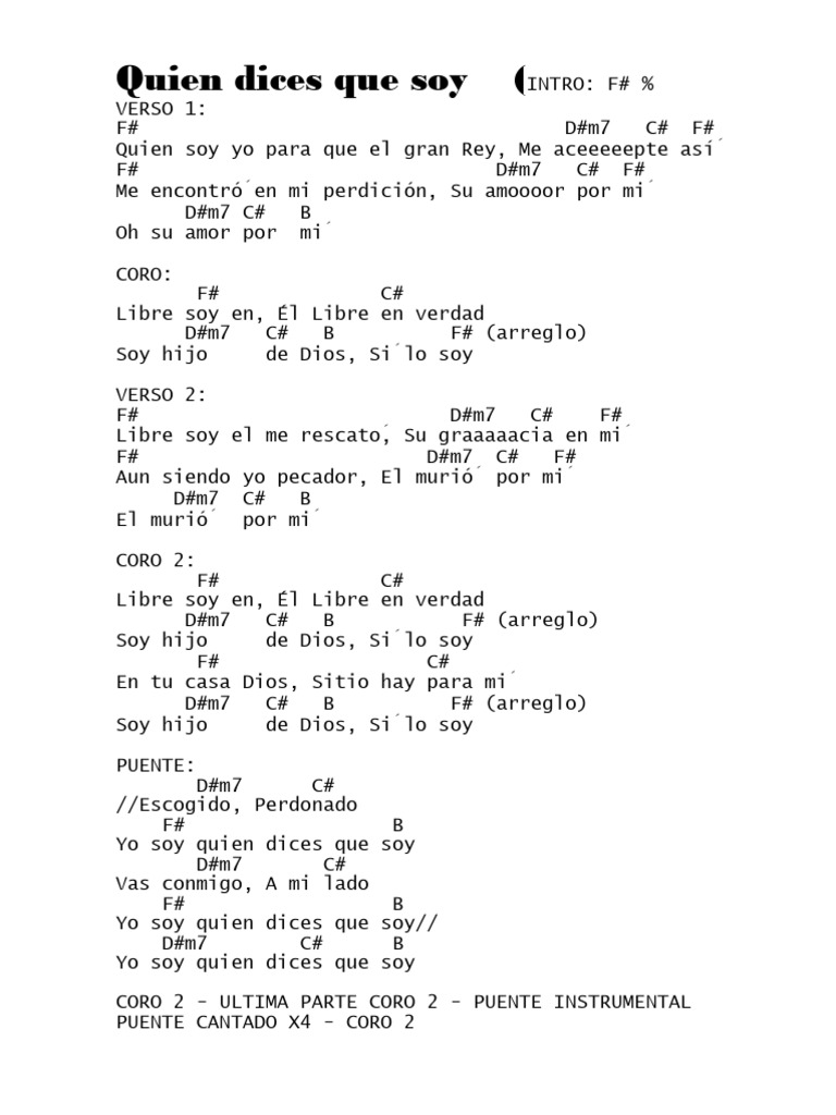 Quien Dices Que Soy PDF