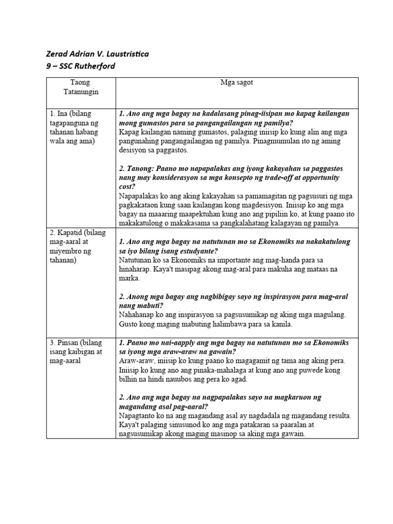 Q1 W4 Interview | PDF