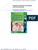 Test Bank For Essentials of Assistive Technologies 1st Edition Albert M Cook Download Download
