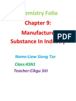 Manufacture Substance in Industry: Chemistry Folio