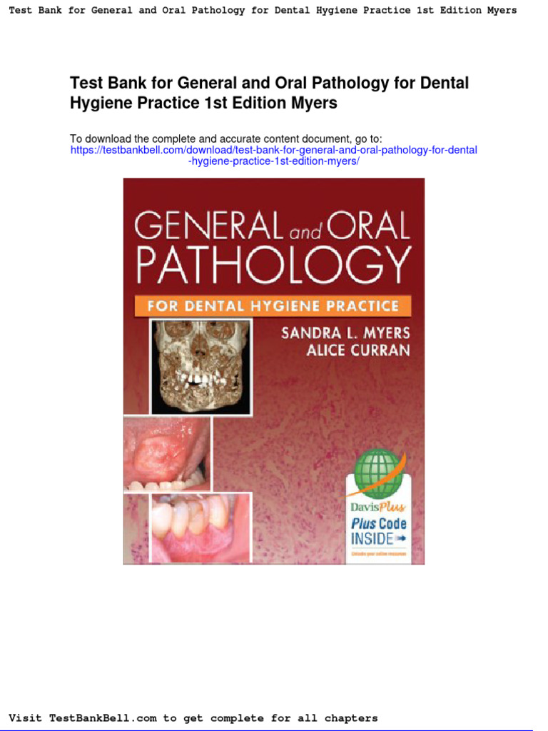 Test Bank For General and Oral Pathology For Dental Hygiene Practice