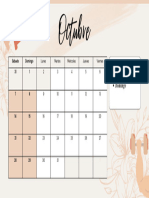 Beige and White Minimalist August 2023 Calendar