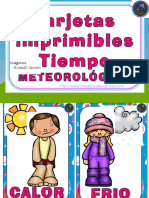 Tarjetas Tiempo Meteorológico Personajes PDF