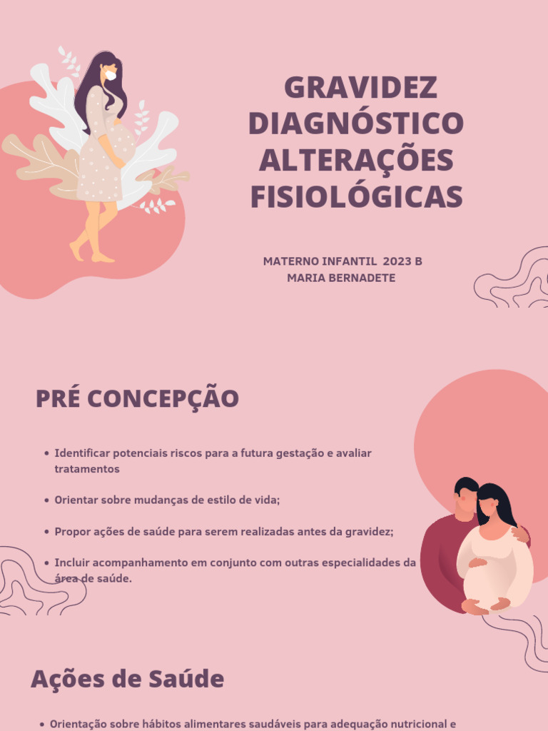 Diagnóstico e Alterações na Gravidez | PDF | Bem-estar | Ciências e ...