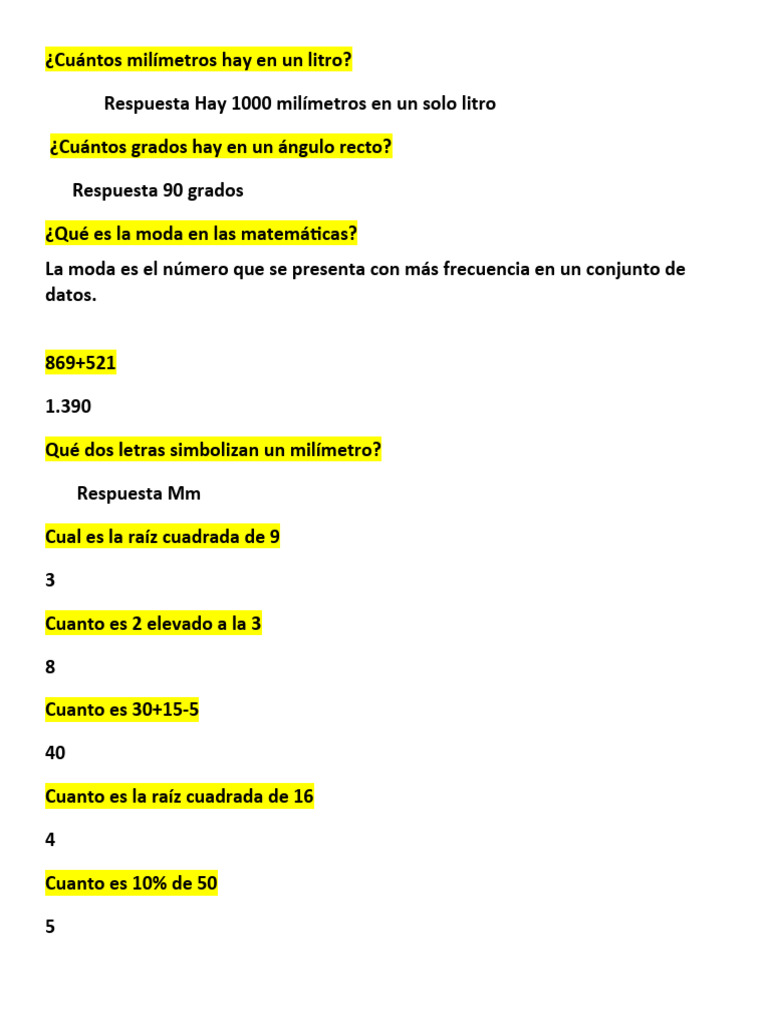 Cuánto Es 2 Elevado A 10 preguntas y acertijos | PDF