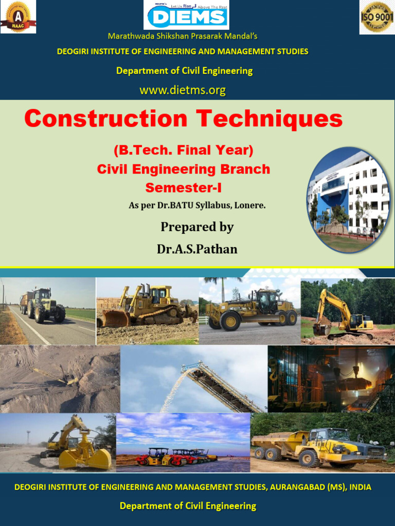 Construction Techniques for Civil Engineers | PDF | Loader (Equipment ...