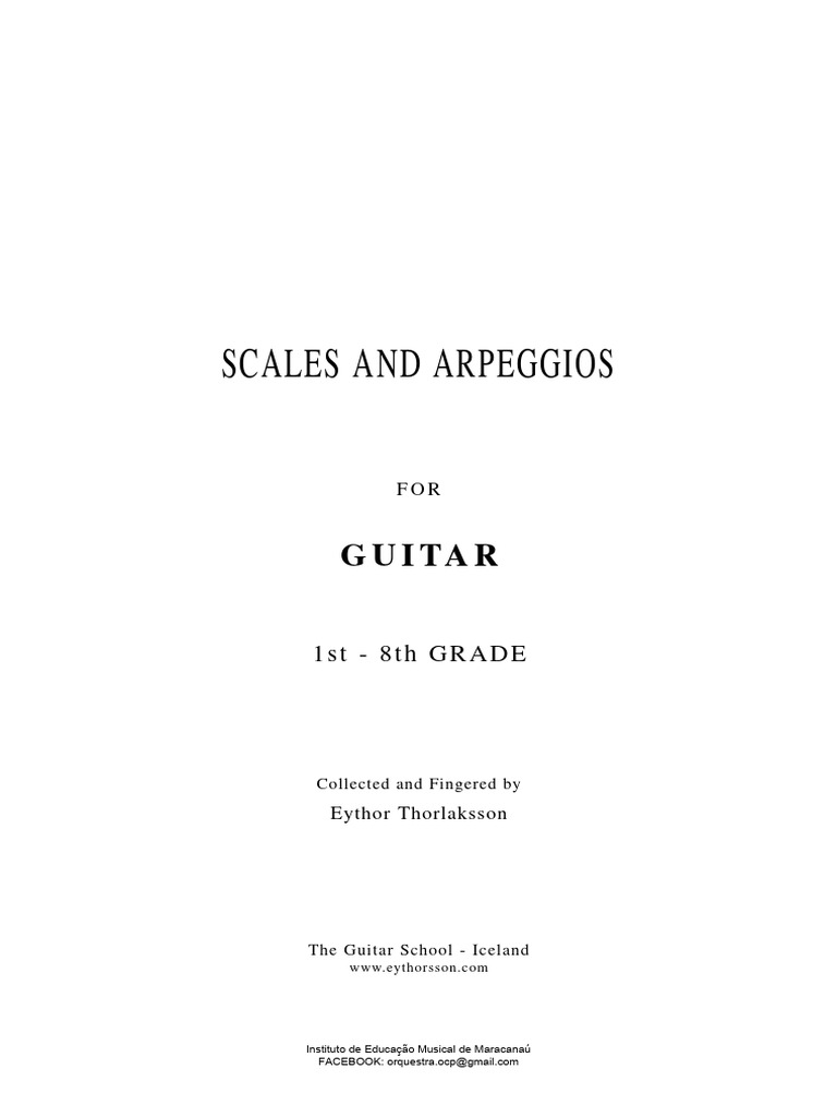 Scales and Arpeggios Guitar PDF