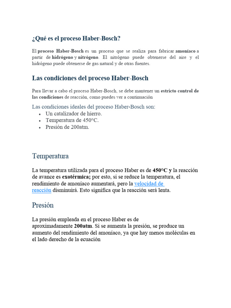 Qué Es El Proceso Haber PDF