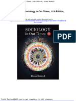 Test Bank For Sociology in Our Times 11th Edition Diana Kendall Download