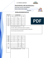 Hoja de Respuestas Matematica 2°