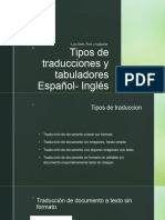 Ejemplos de Traducciones y Tabuladores - PPSX