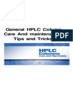 HPLC Column Care Tips and Tricks