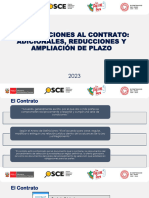 Modificaciones Al Contrato Adicionales, Reducciones y Ampliación