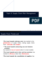 Supply Chain Risk Management - Topic 8
