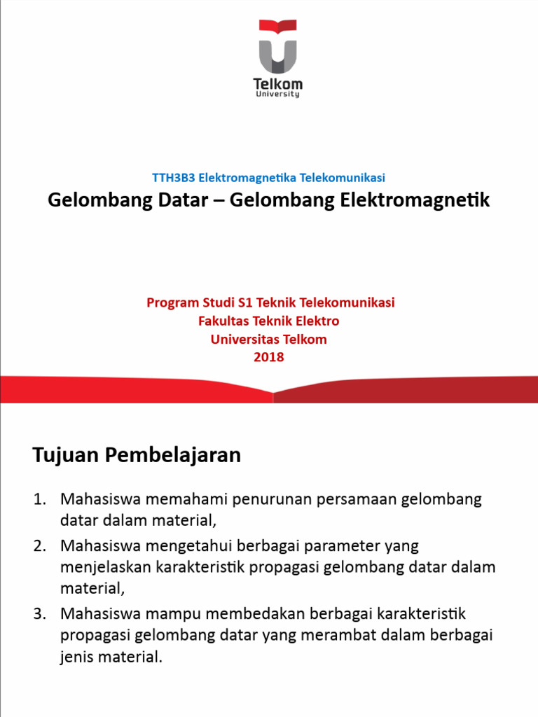 Gelombang Datar Lossless Medium-TRA | PDF | Metode & Bahan Ajar | Sains ...