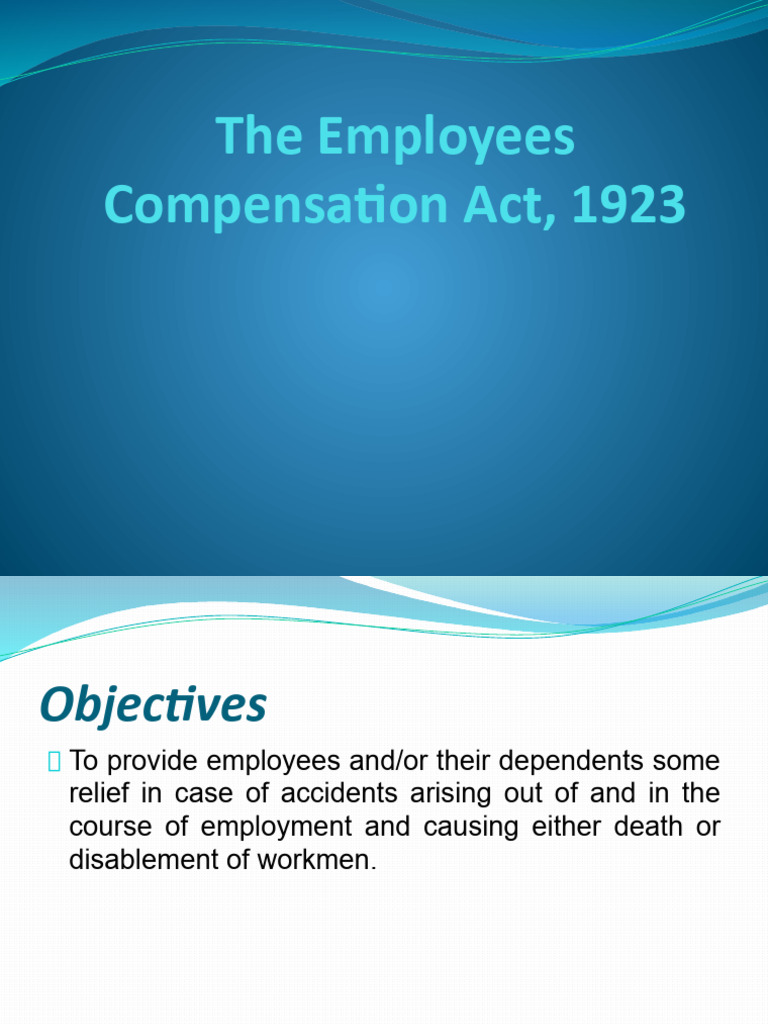 Employees Compensation Act PDF