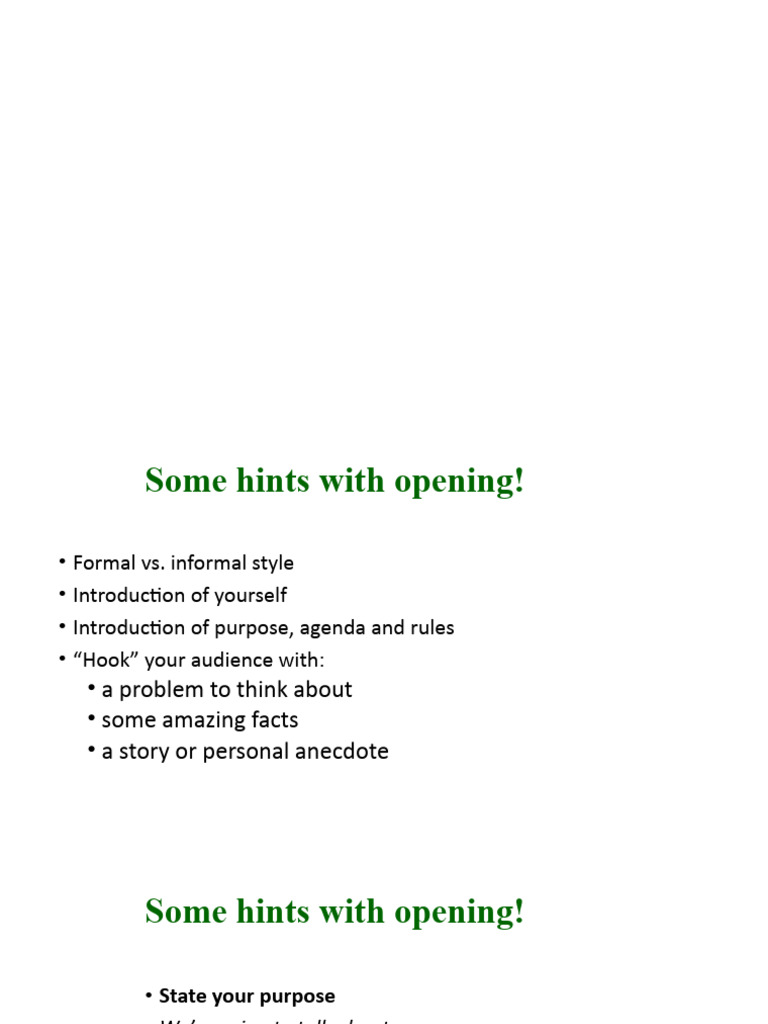 Presentation Guidelines For Students PDF