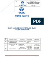 06 - Tata Power Earth Leakage Circuit Breaker (ELCB) Testing Procedure