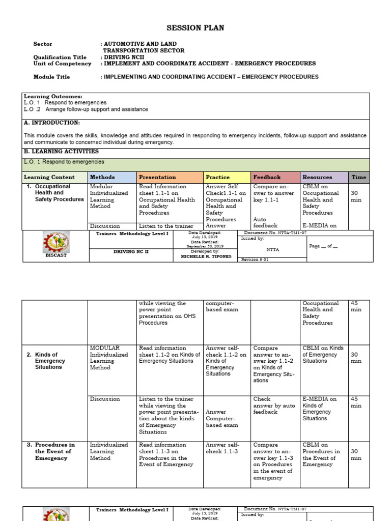 Emergency Procedures for Drivers | PDF