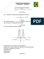 2023 Examen 1º Bach BC Funciones