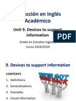 Week 11 - Unit 9 - Devices To Support Information