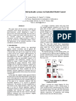 Power Saving in Mobile Hydraulic Systems via Embedded Model Control