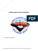 Formulario Generale Di Fisica