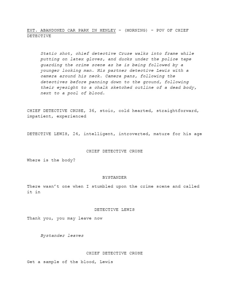 Crime Script | PDF | Detective