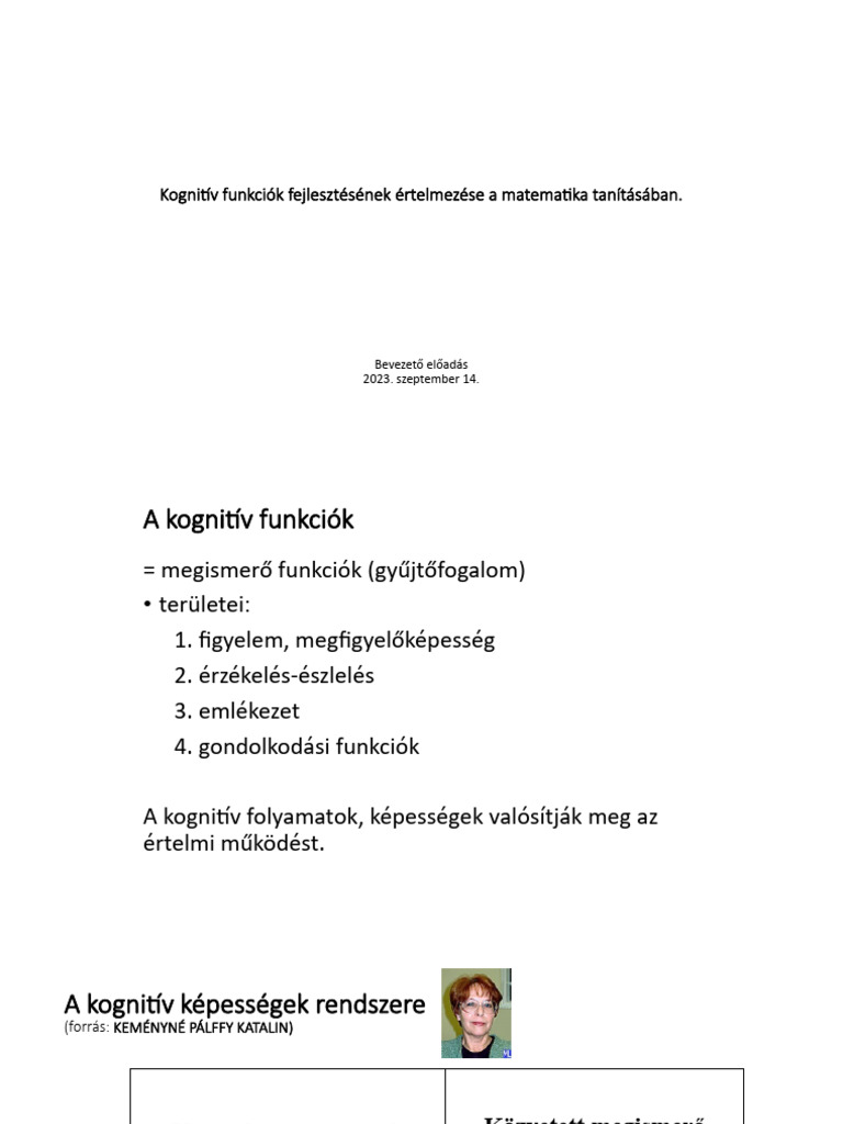 Kognit v k pess gek fejleszt s nek m dszertana i pdf