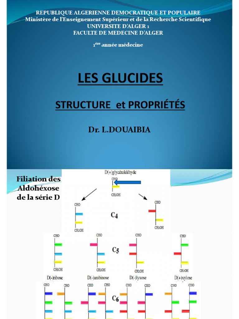 Structure des Oses et Stéréo-isomères | PDF | Glucose | Glucide