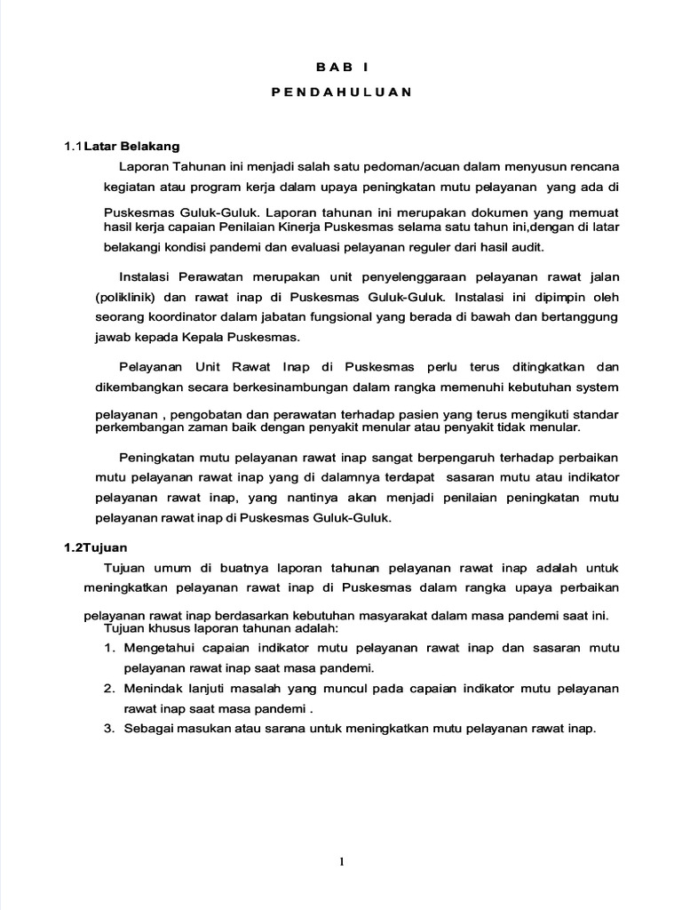 Pdf Laporan Tahunan Rawat Inap 2021 Compress Pdf