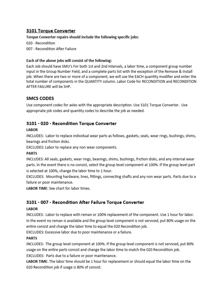 3101 Torque Converter PDF