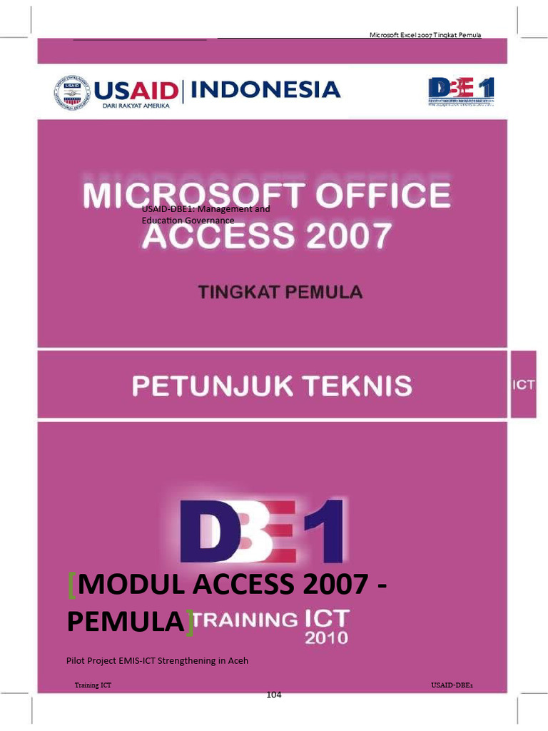 Panduan Pemula Microsoft Access 2007 | PDF