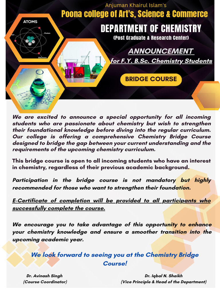 FYBSc Bridge Course PDF