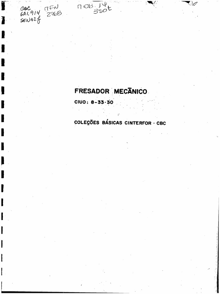 Ｔomo CBC Fresador Mecanico | PDF