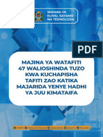 Washindi Wa Tuzo2