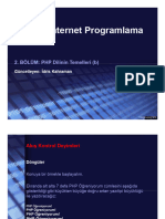 PHPileInternetProgramlama 3