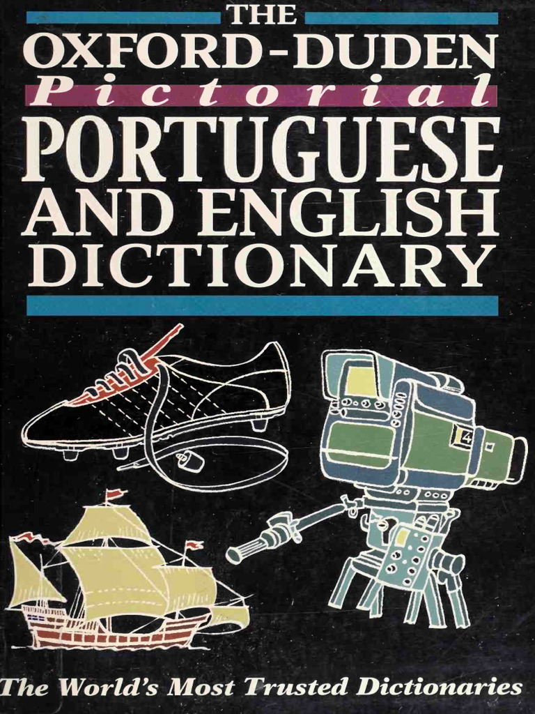 牛津葡英双语词典黑白图片The OxfordDuden Pictorial Portuguese and English