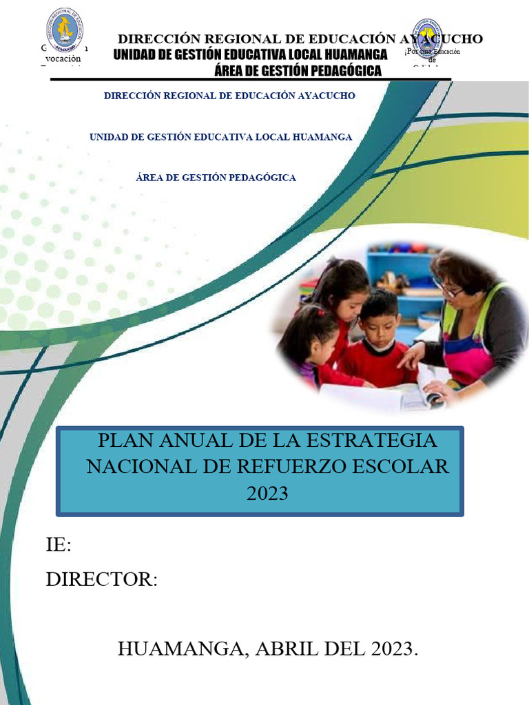 Plan de Refuerzo Escolar Ayacucho 2023 | PDF | Crecimiento personal y ...