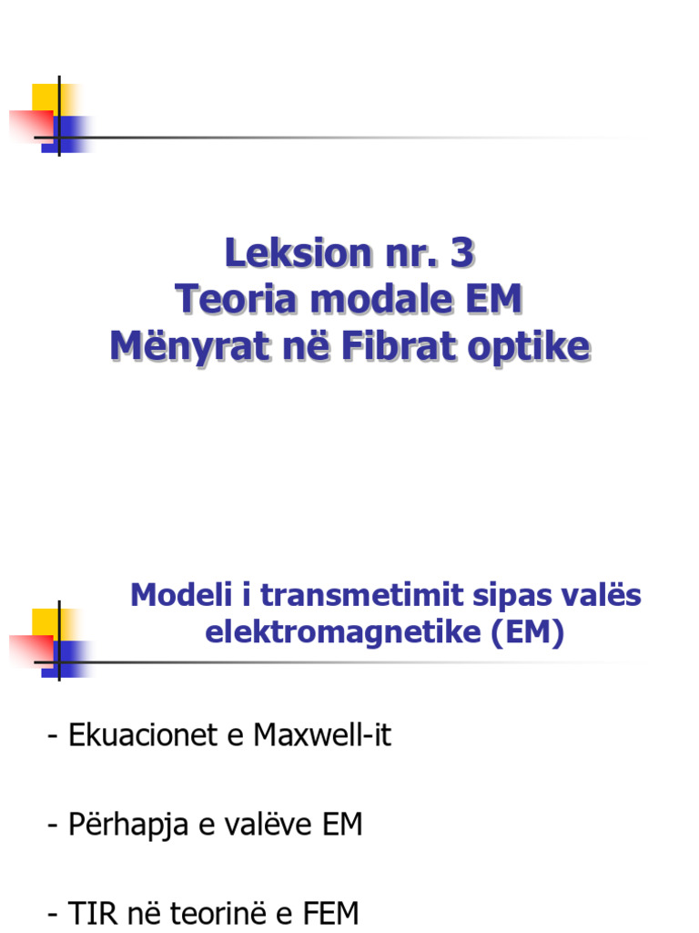 Leksion Nr. 3-Menyrat Ne Fibrat, Parametri V | PDF