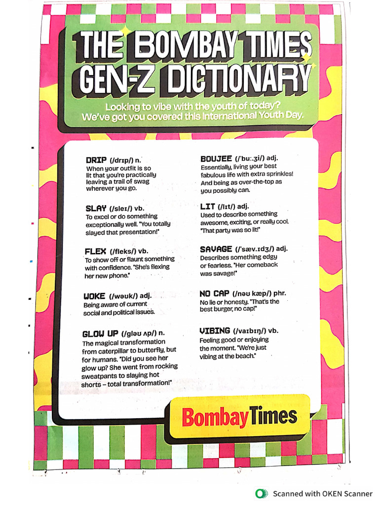 Gen-Z Dictionary | PDF