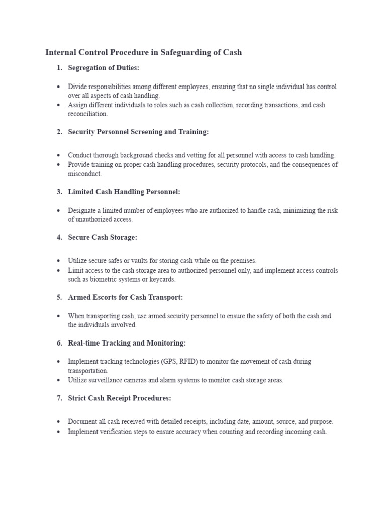 InternalControlProcedureinSafeguardingofCash PDF