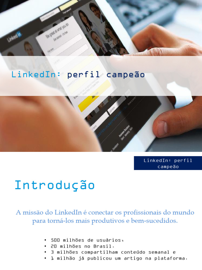Dicas para Criar um Perfil de Sucesso no LinkedIn | PDF