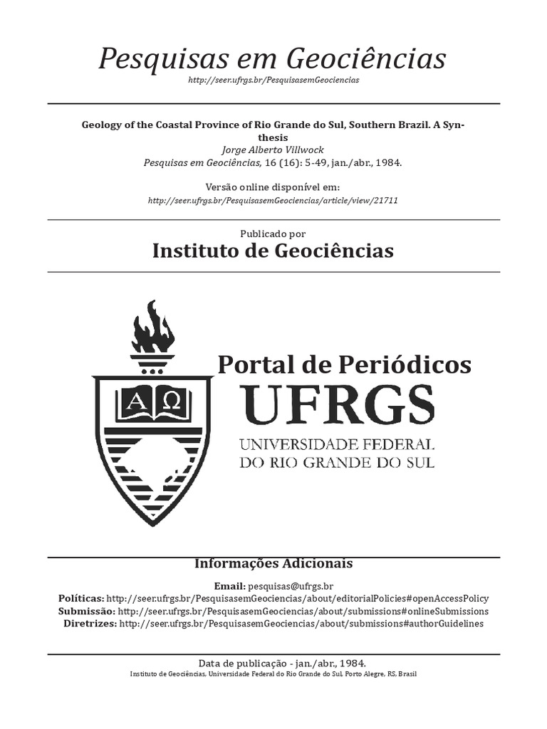 Geociências Costeiras do RS | PDF