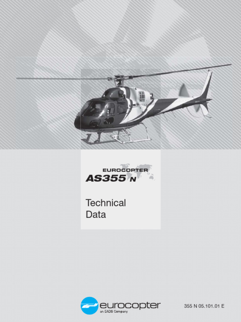 AS355N Technical Specifications Overview | PDF | Helicopter Rotor ...