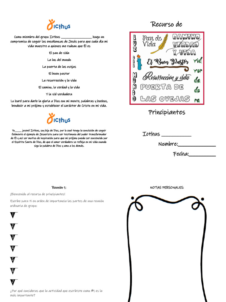 ICTHUS JUVENIL Principiantes | PDF