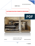 Automatisation Pompe de Relevage: SUJET U5.2