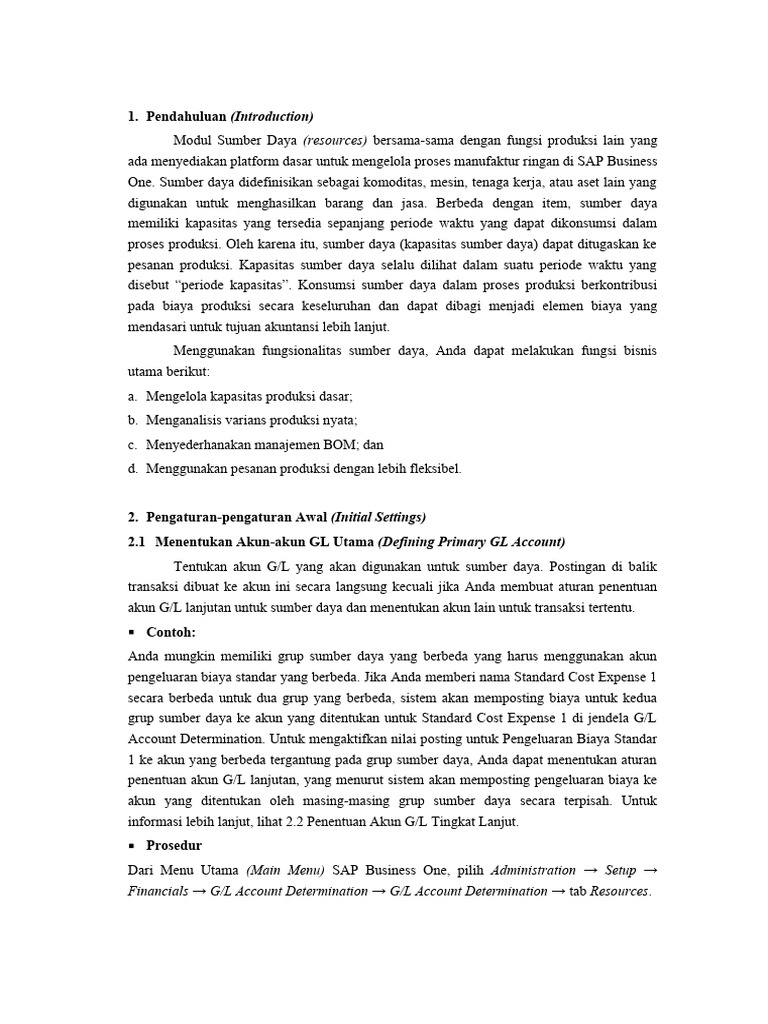 4 sap b1 resources and production pdf