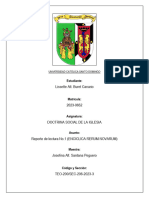 Reporte de Lectura Sobre La Encíclica Rerum Novarum.